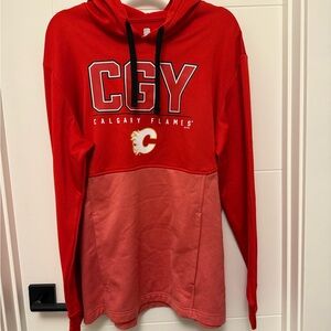 NHL Red Hoodie with Black Drawstrings